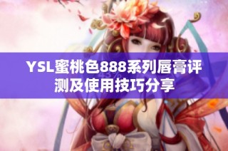 YSL蜜桃色888系列唇膏评测及使用技巧分享