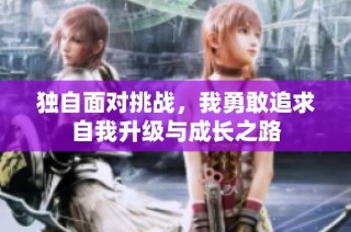 独自面对挑战，我勇敢追求自我升级与成长之路
