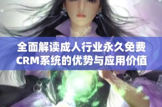 全面解读成人行业永久免费CRM系统的优势与应用价值