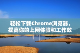 轻松下载Chrome浏览器，提高你的上网体验和工作效率