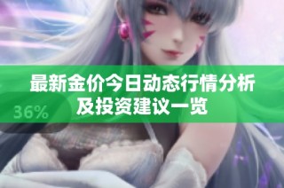 最新金价今日动态行情分析及投资建议一览