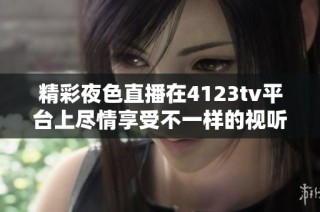 精彩夜色直播在4123tv平台上尽情享受不一样的视听盛宴