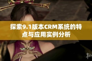 探索9.1版本CRM系统的特点与应用实例分析