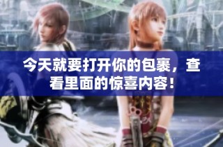 今天就要打开你的包裹，查看里面的惊喜内容！