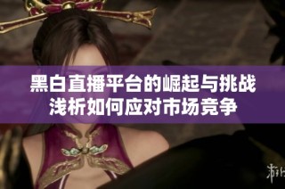 黑白直播平台的崛起与挑战浅析如何应对市场竞争