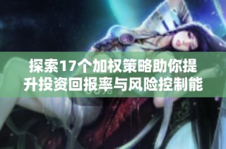 探索17个加权策略助你提升投资回报率与风险控制能力