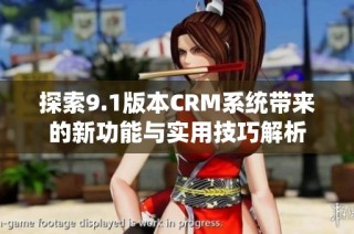 探索9.1版本CRM系统带来的新功能与实用技巧解析