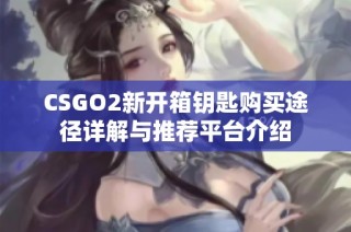CSGO2新开箱钥匙购买途径详解与推荐平台介绍