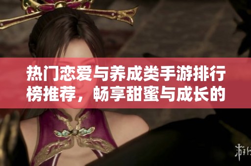 热门恋爱与养成类手游排行榜推荐，畅享甜蜜与成长的乐趣