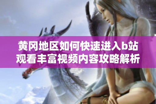 黄冈地区如何快速进入b站观看丰富视频内容攻略解析