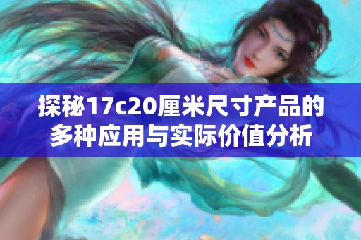 探秘17c20厘米尺寸产品的多种应用与实际价值分析