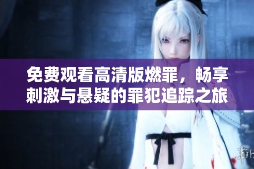 免费观看高清版燃罪，畅享刺激与悬疑的罪犯追踪之旅