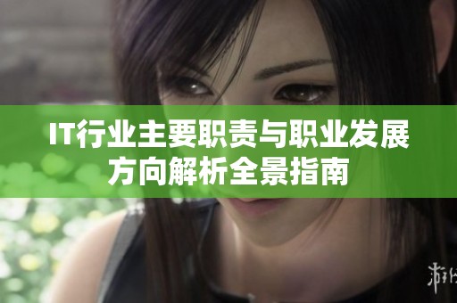 IT行业主要职责与职业发展方向解析全景指南