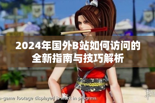2024年国外B站如何访问的全新指南与技巧解析