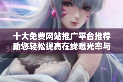十大免费网站推广平台推荐助您轻松提高在线曝光率与流量
