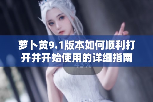 萝卜黄9.1版本如何顺利打开并开始使用的详细指南