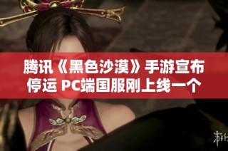 腾讯《黑色沙漠》手游宣布停运 PC端国服刚上线一个月引发玩家热议